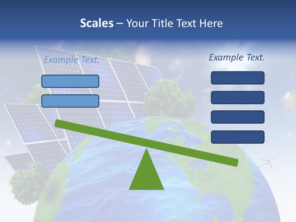 Sun Blue Sunlight PowerPoint Template