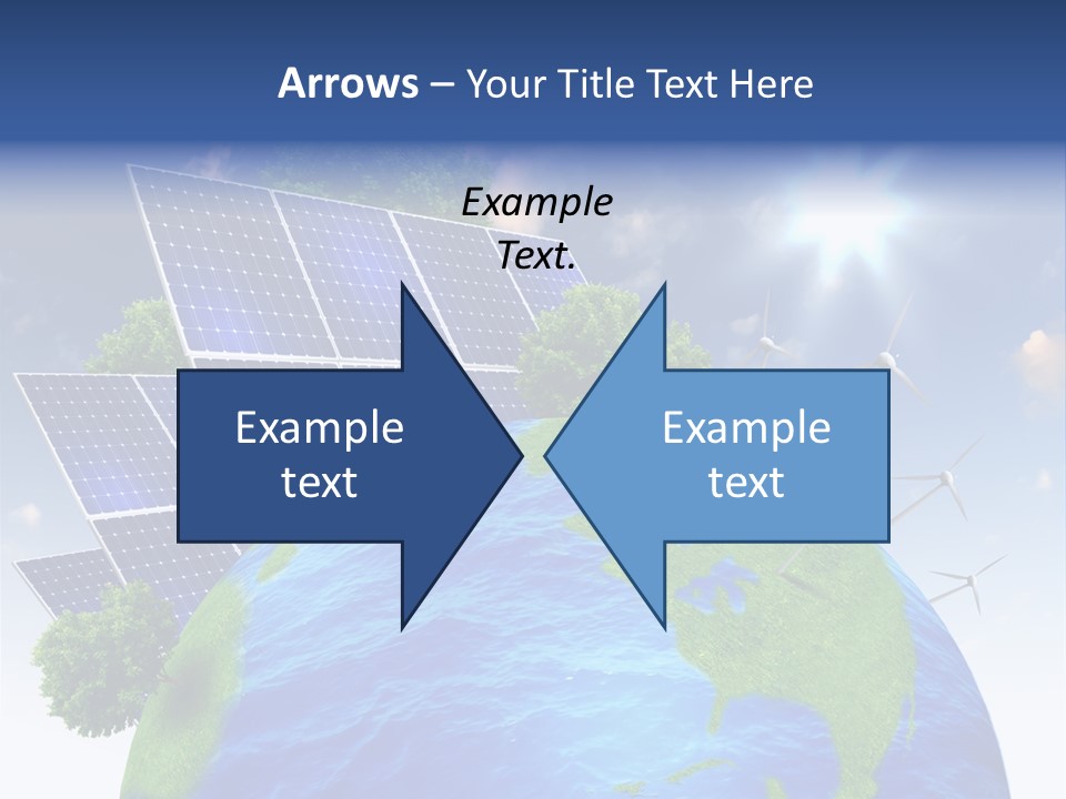 Sun Blue Sunlight PowerPoint Template