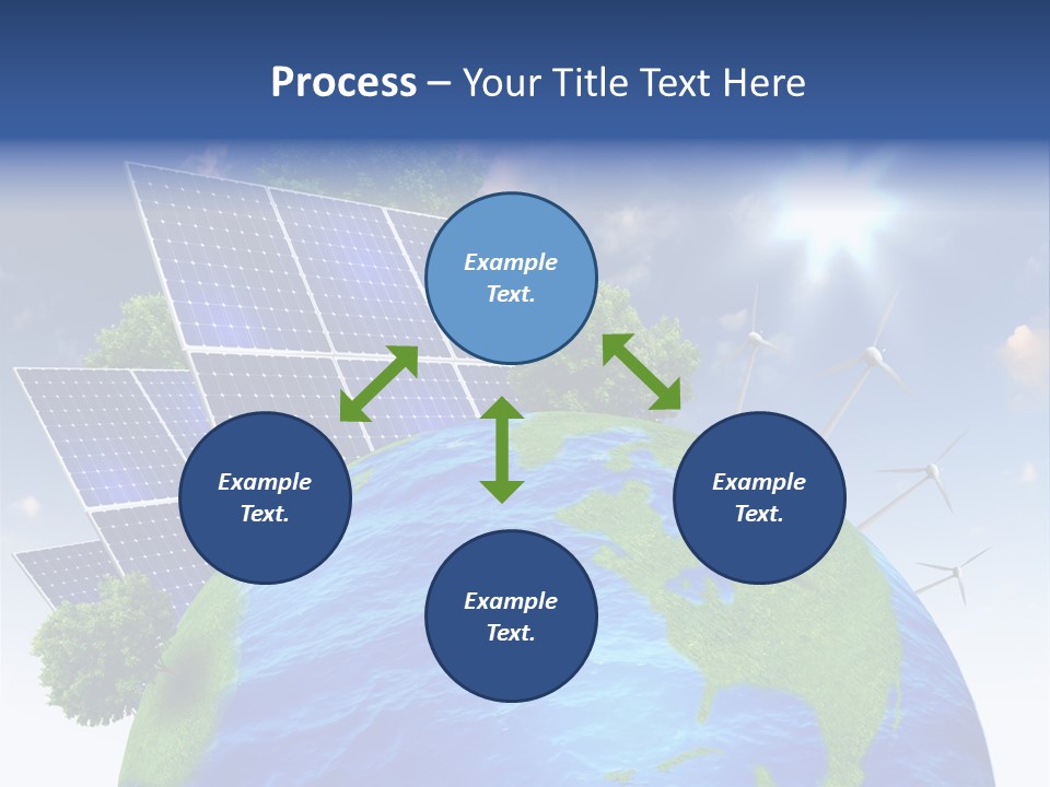 Sun Blue Sunlight PowerPoint Template