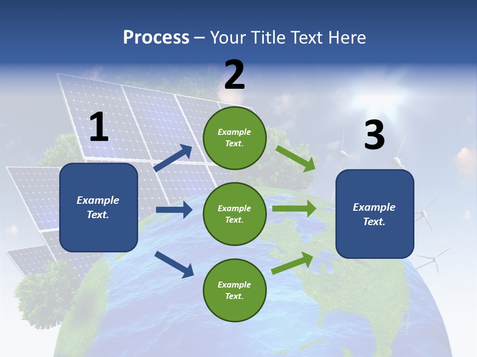 Sun Blue Sunlight PowerPoint Template