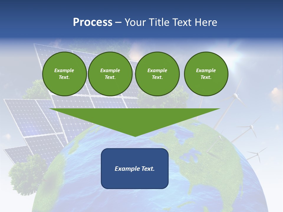 Sun Blue Sunlight PowerPoint Template