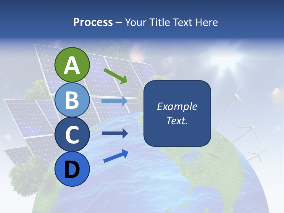 Sun Blue Sunlight PowerPoint Template