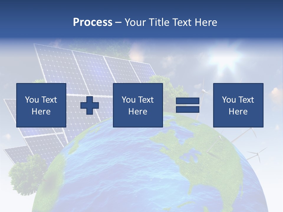 Sun Blue Sunlight PowerPoint Template