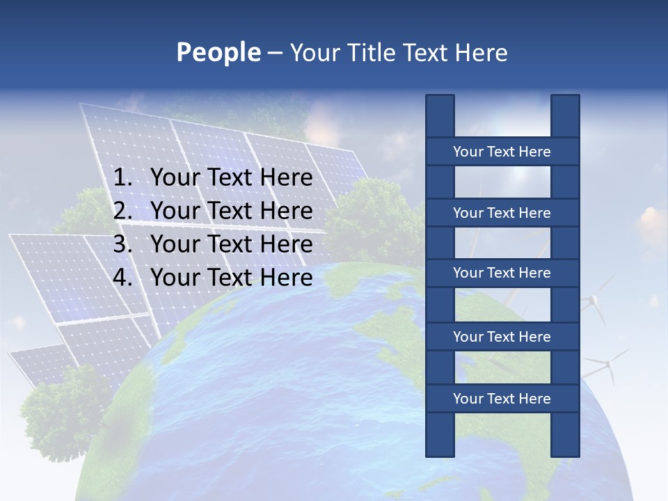 Sun Blue Sunlight PowerPoint Template