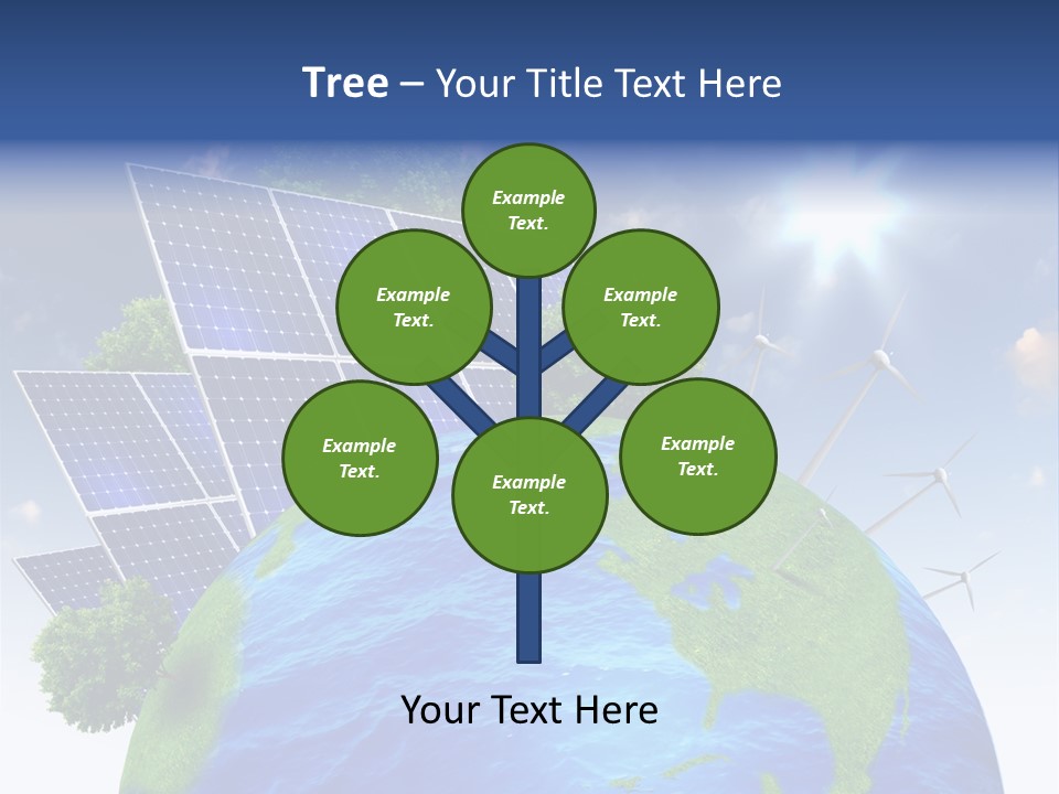 Sun Blue Sunlight PowerPoint Template