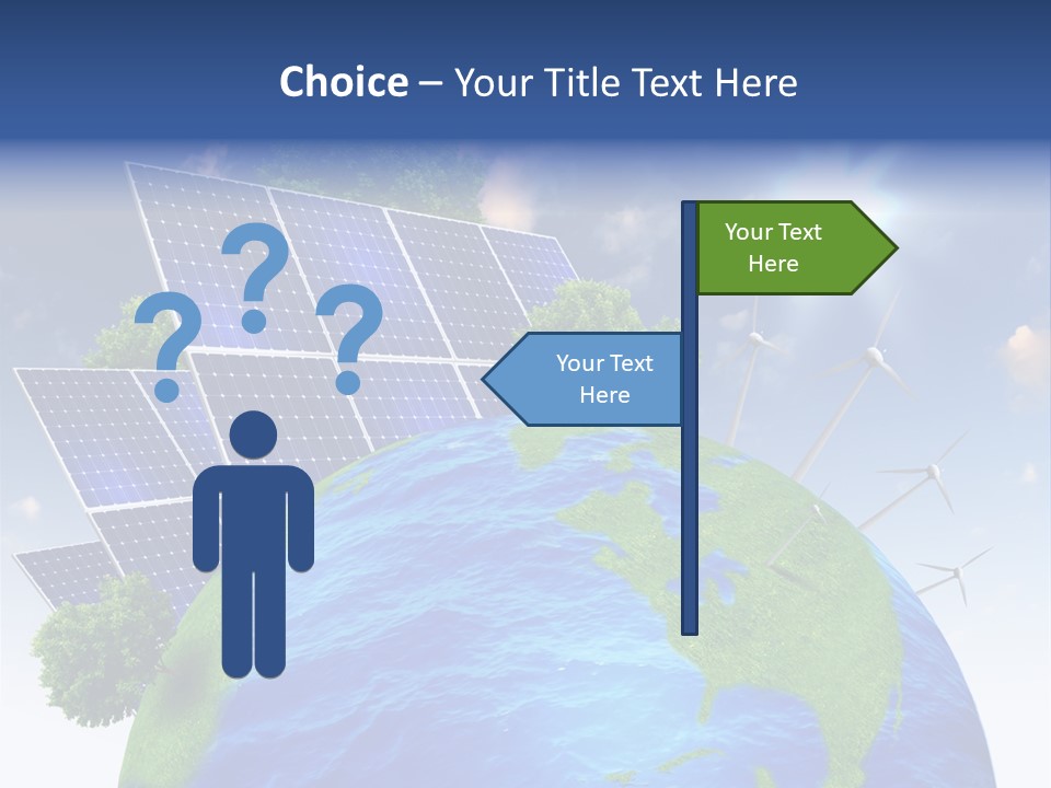 Sun Blue Sunlight PowerPoint Template