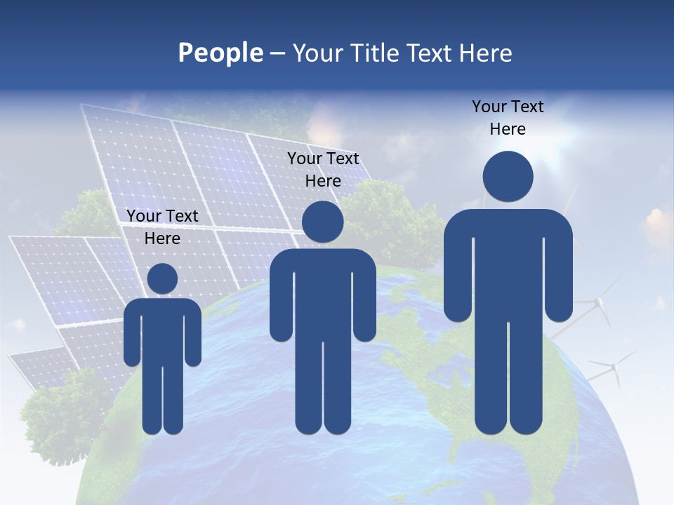 Sun Blue Sunlight PowerPoint Template