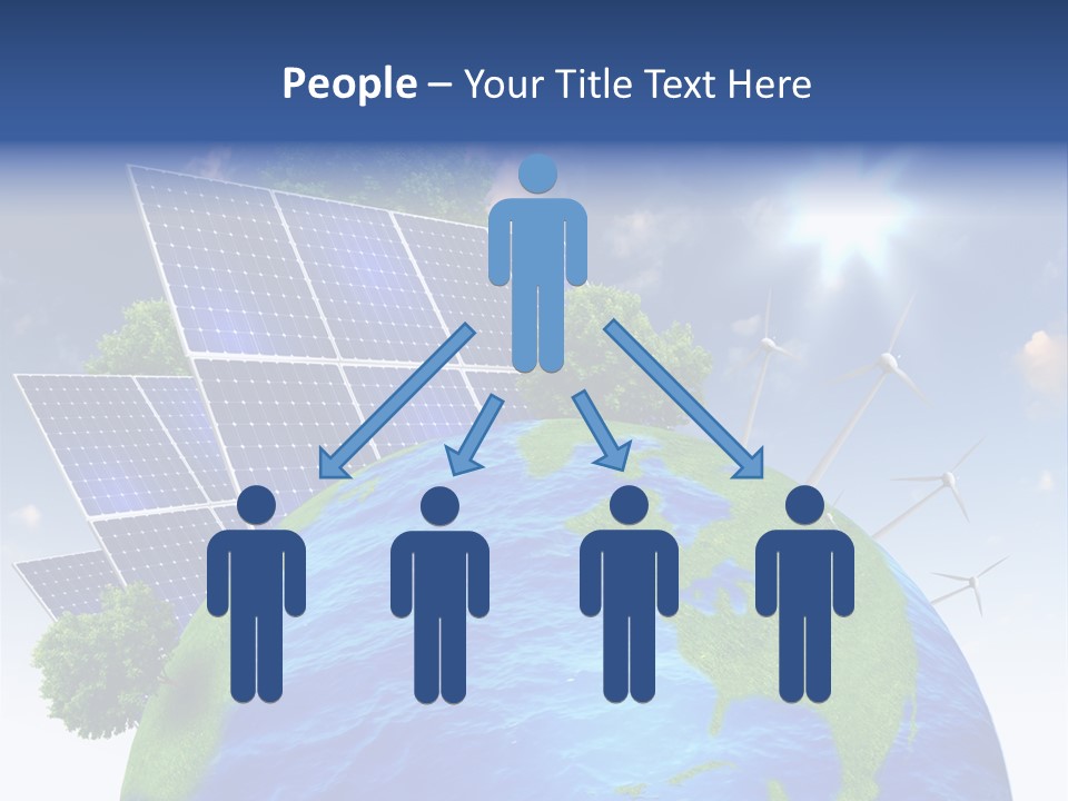 Sun Blue Sunlight PowerPoint Template