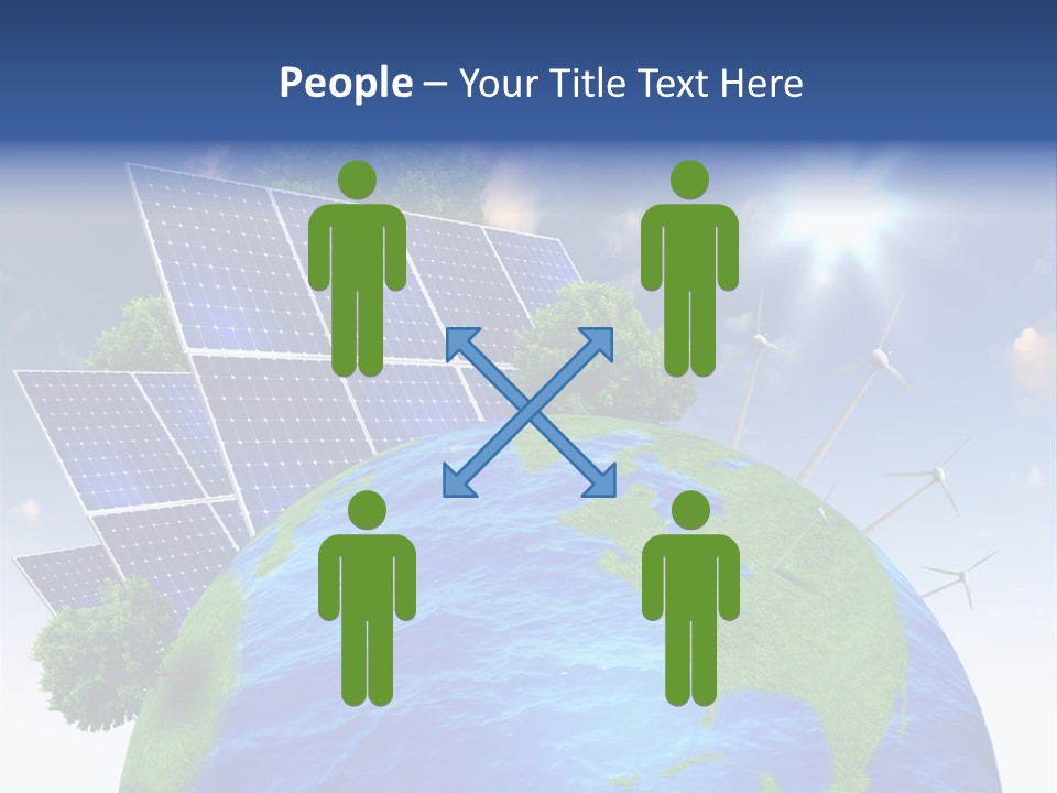 Sun Blue Sunlight PowerPoint Template