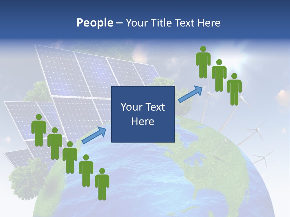 Sun Blue Sunlight PowerPoint Template