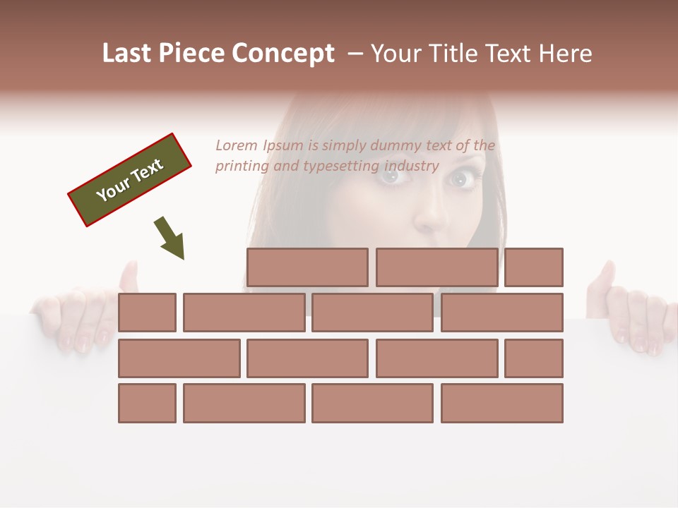 Empty Advertising White PowerPoint Template