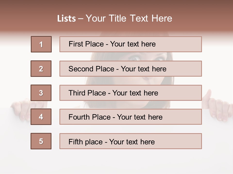 Empty Advertising White PowerPoint Template