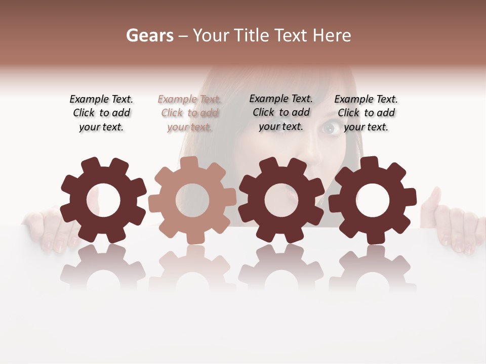 Empty Advertising White PowerPoint Template