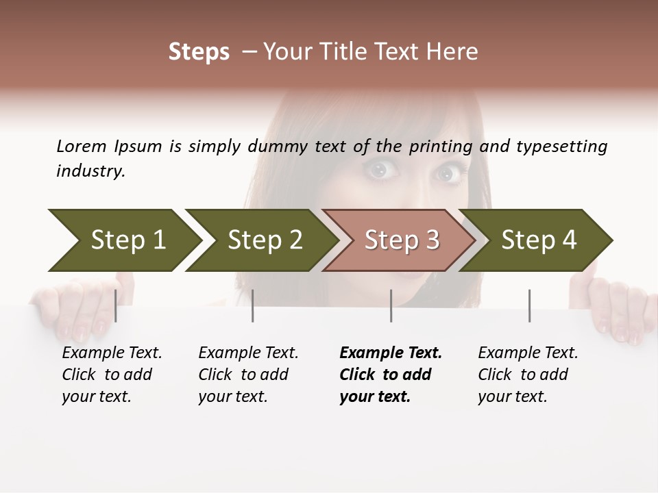 Empty Advertising White PowerPoint Template