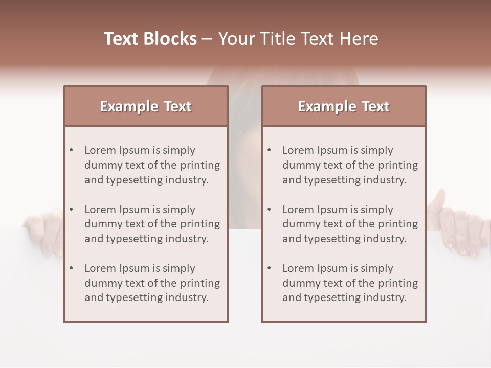 Empty Advertising White PowerPoint Template