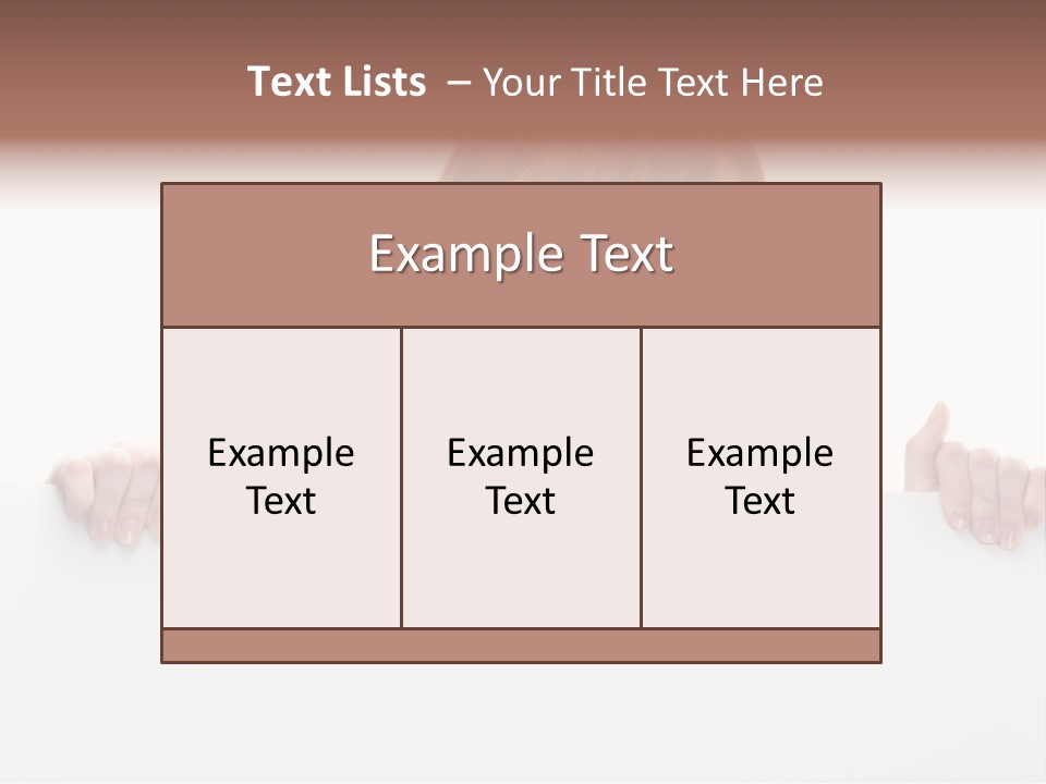Empty Advertising White PowerPoint Template