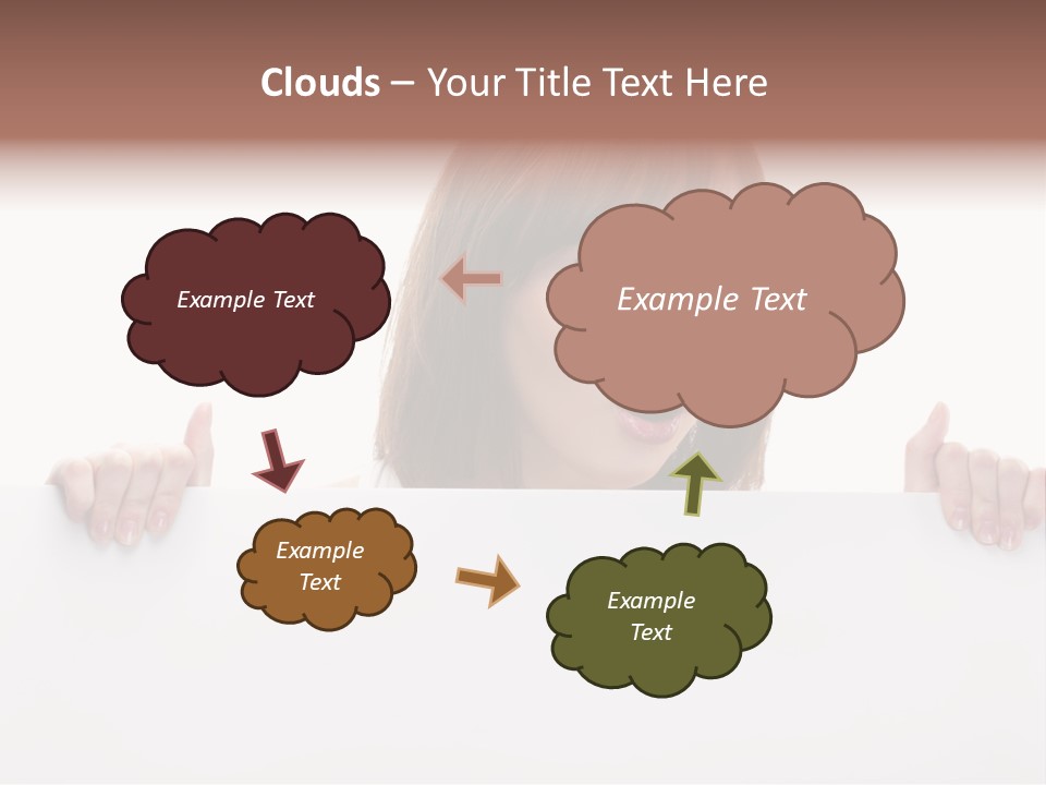 Empty Advertising White PowerPoint Template