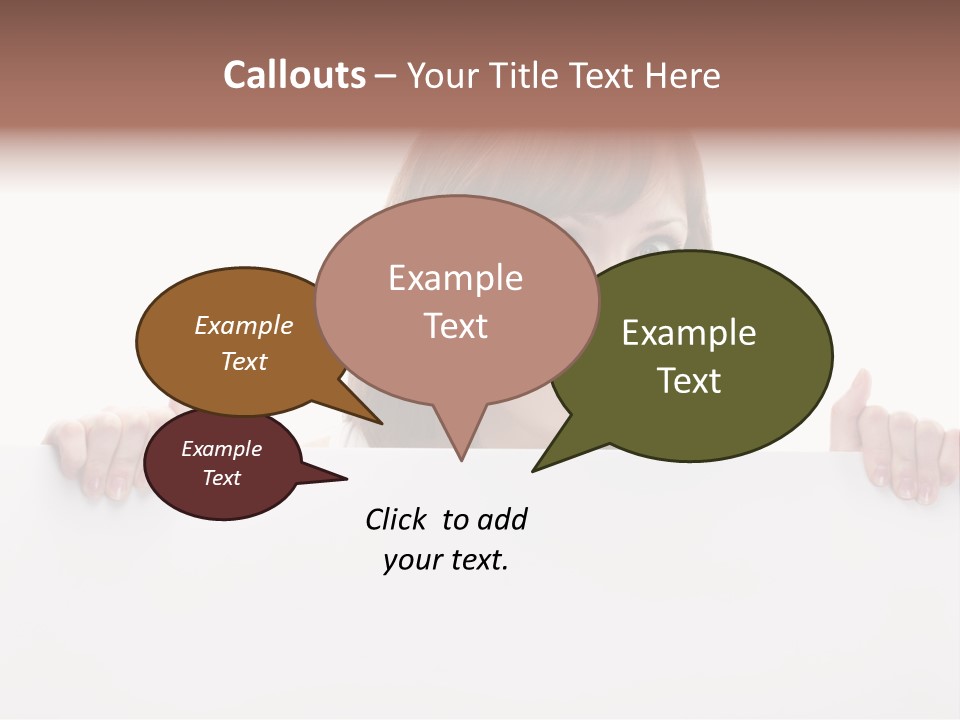 Empty Advertising White PowerPoint Template