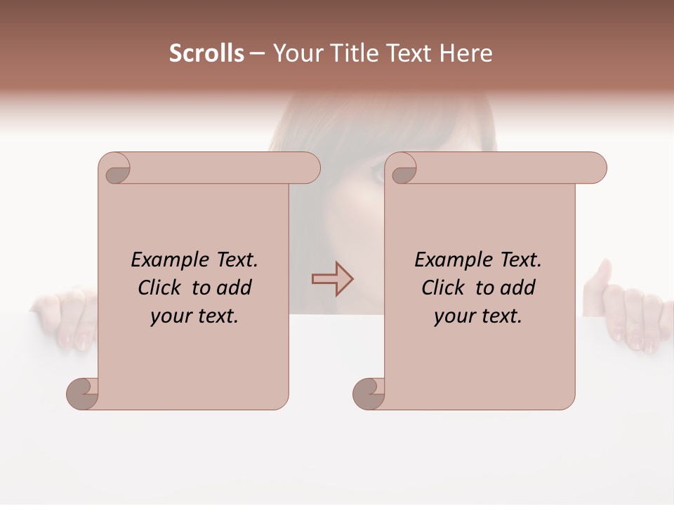 Empty Advertising White PowerPoint Template