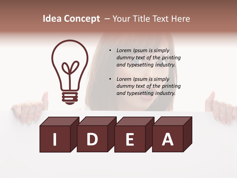 Empty Advertising White PowerPoint Template