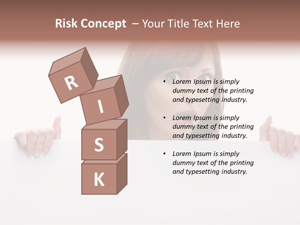 Empty Advertising White PowerPoint Template