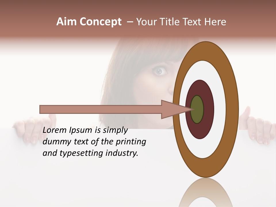 Empty Advertising White PowerPoint Template