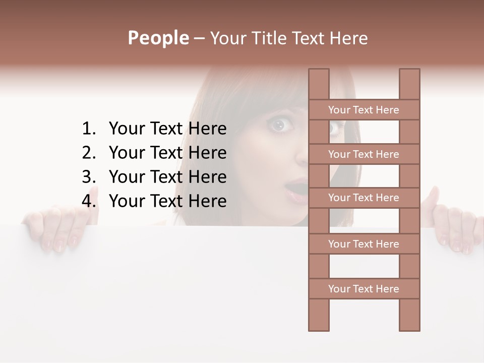 Empty Advertising White PowerPoint Template