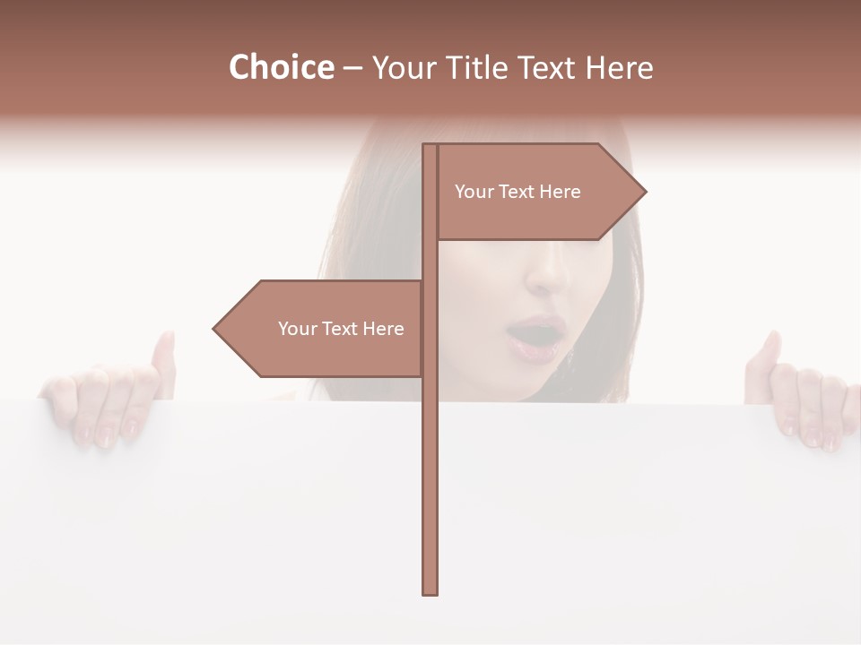 Empty Advertising White PowerPoint Template