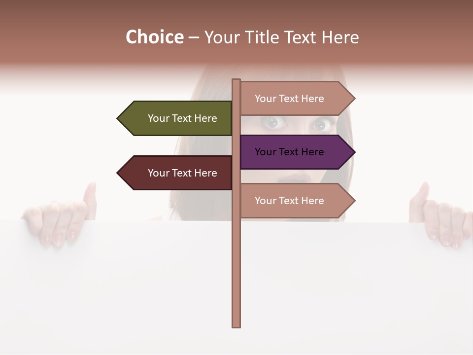 Empty Advertising White PowerPoint Template