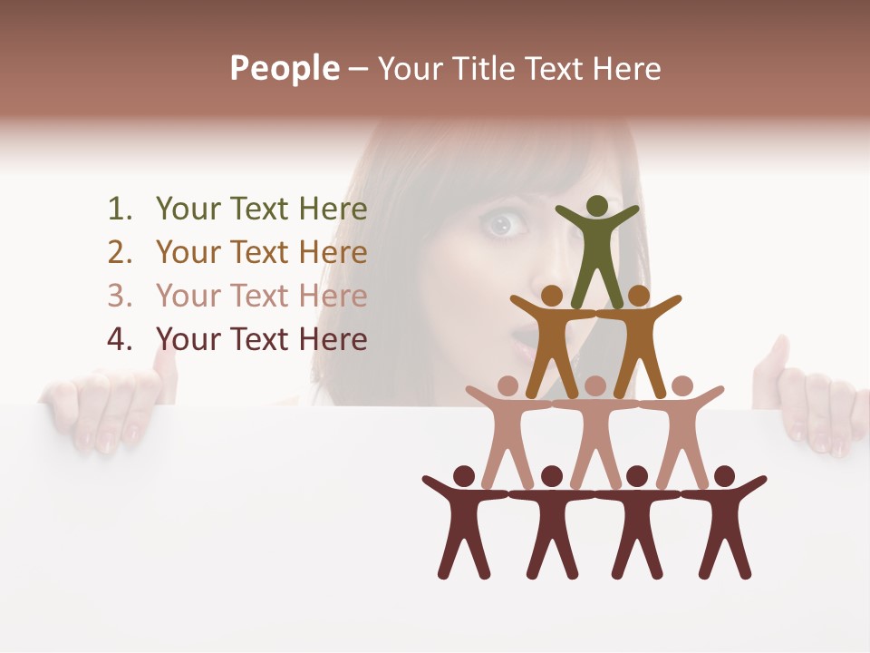 Empty Advertising White PowerPoint Template