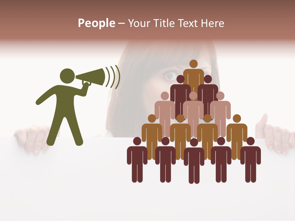 Empty Advertising White PowerPoint Template