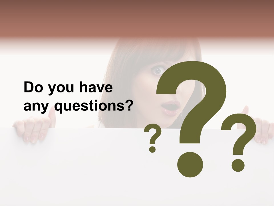 Empty Advertising White PowerPoint Template