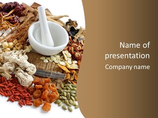 A Pile Of Different Types Of Food On A Table PowerPoint Template