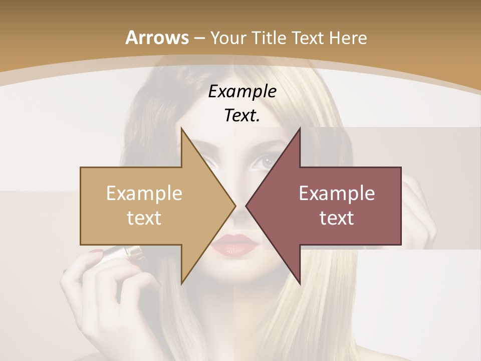 Attractive Hairdress Pretty PowerPoint Template