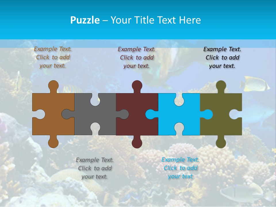 Deep Diving Blue PowerPoint Template