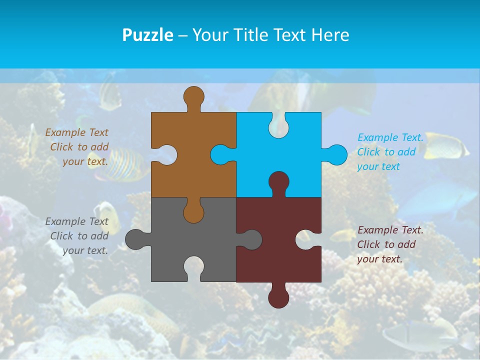Deep Diving Blue PowerPoint Template