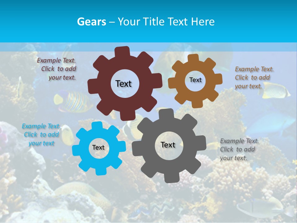Deep Diving Blue PowerPoint Template