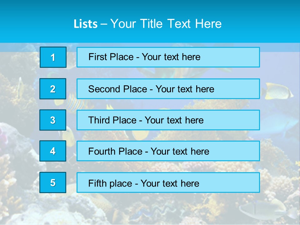 Deep Diving Blue PowerPoint Template