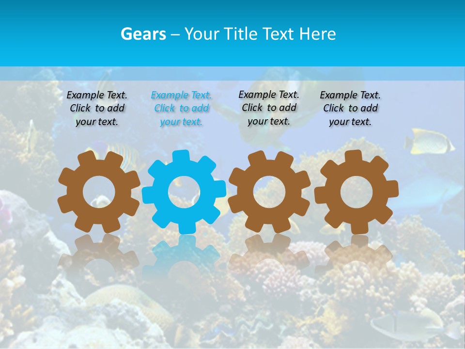 Deep Diving Blue PowerPoint Template
