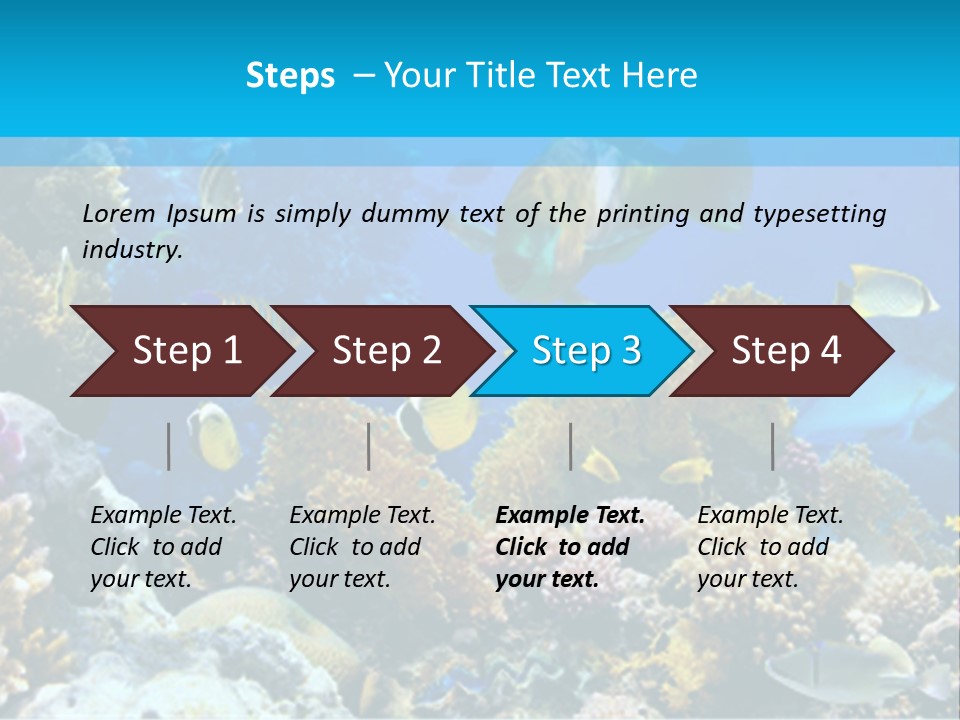 Deep Diving Blue PowerPoint Template