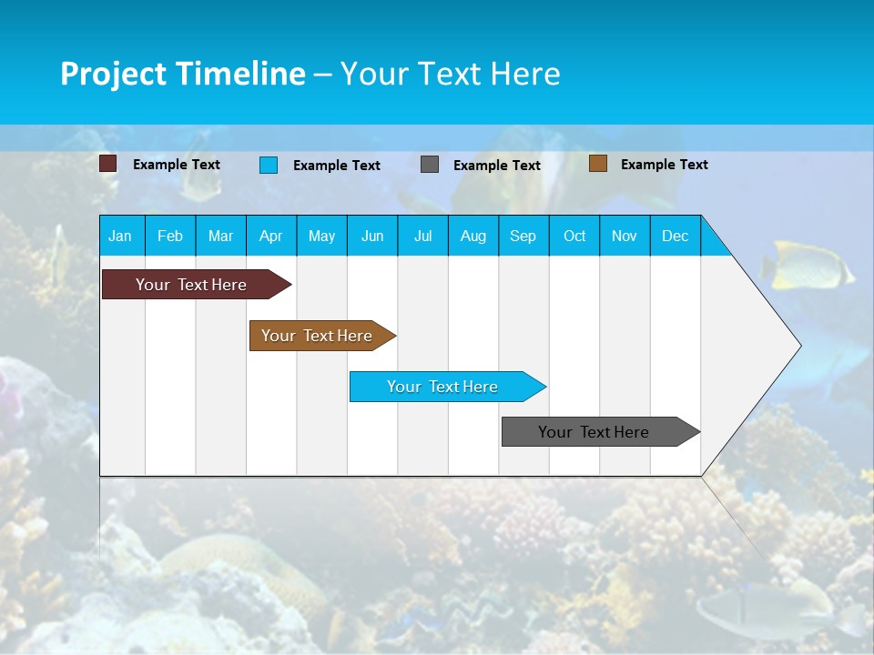 Deep Diving Blue PowerPoint Template