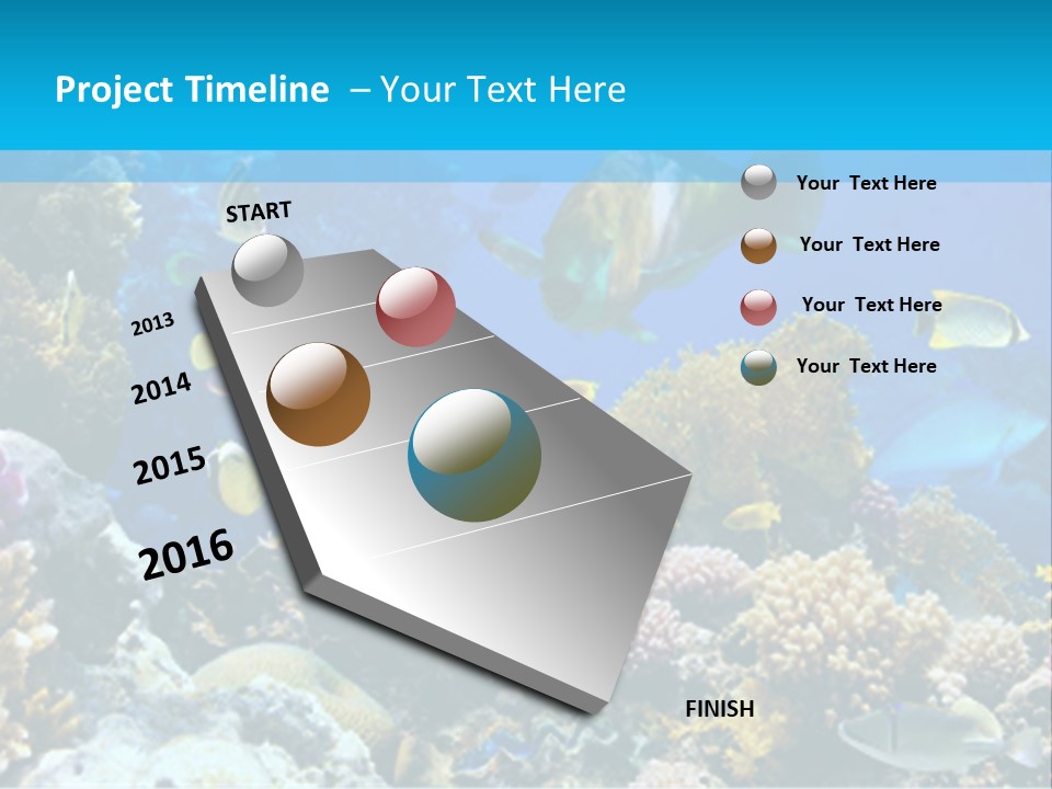 Deep Diving Blue PowerPoint Template
