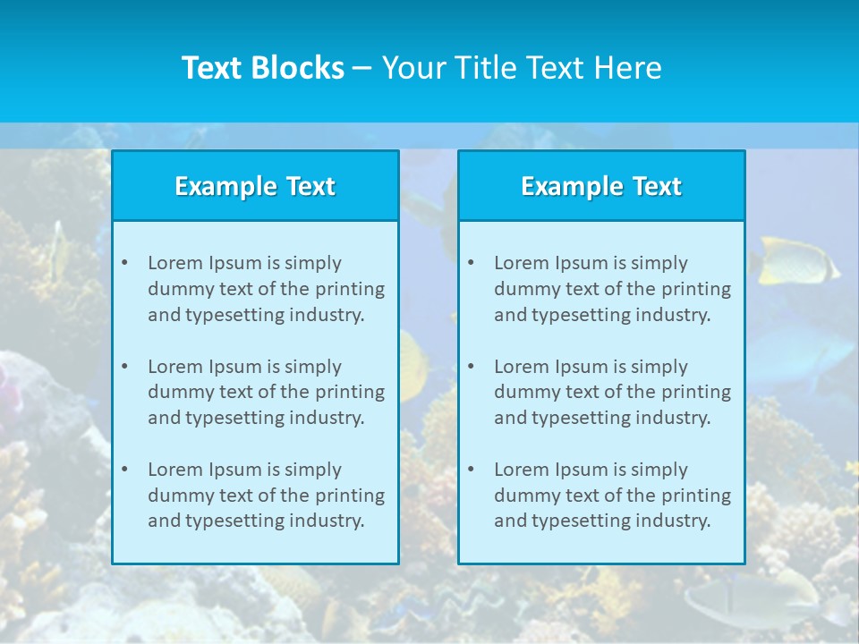 Deep Diving Blue PowerPoint Template