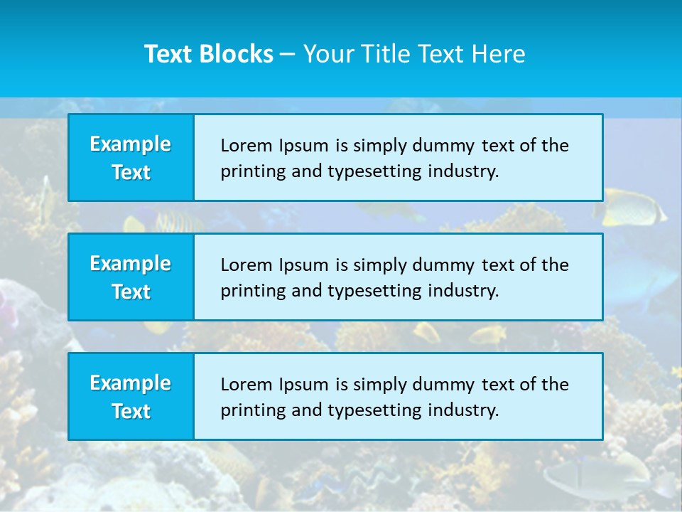 Deep Diving Blue PowerPoint Template