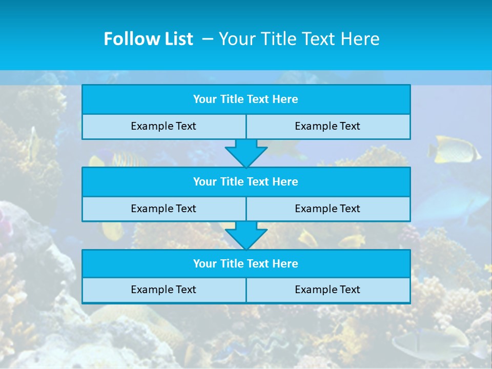 Deep Diving Blue PowerPoint Template