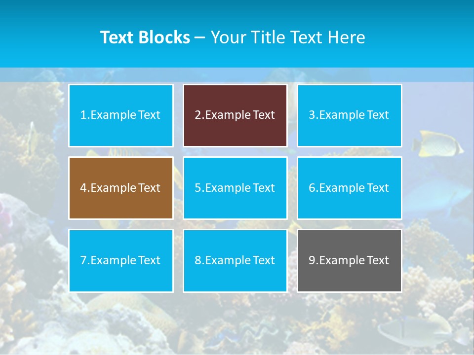 Deep Diving Blue PowerPoint Template