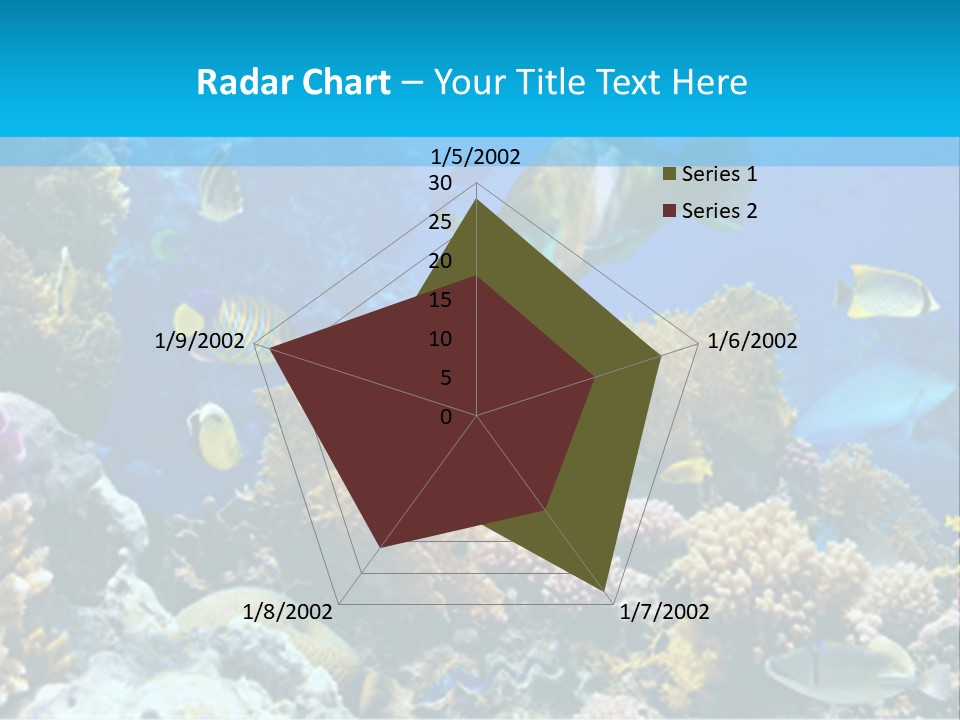 Deep Diving Blue PowerPoint Template