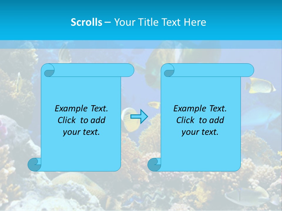 Deep Diving Blue PowerPoint Template