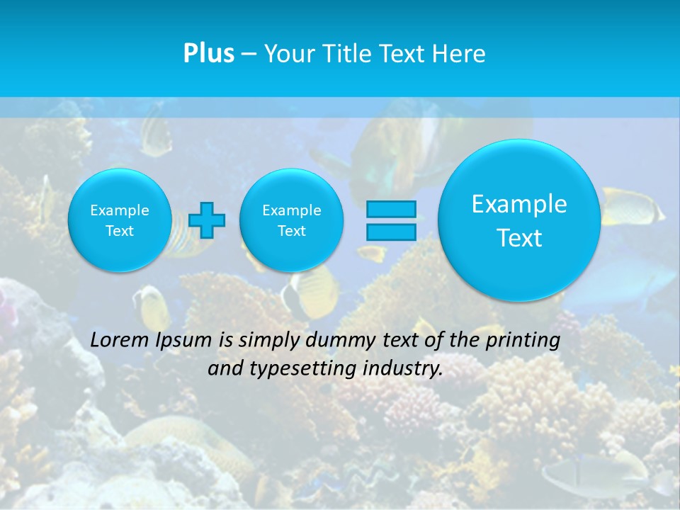 Deep Diving Blue PowerPoint Template