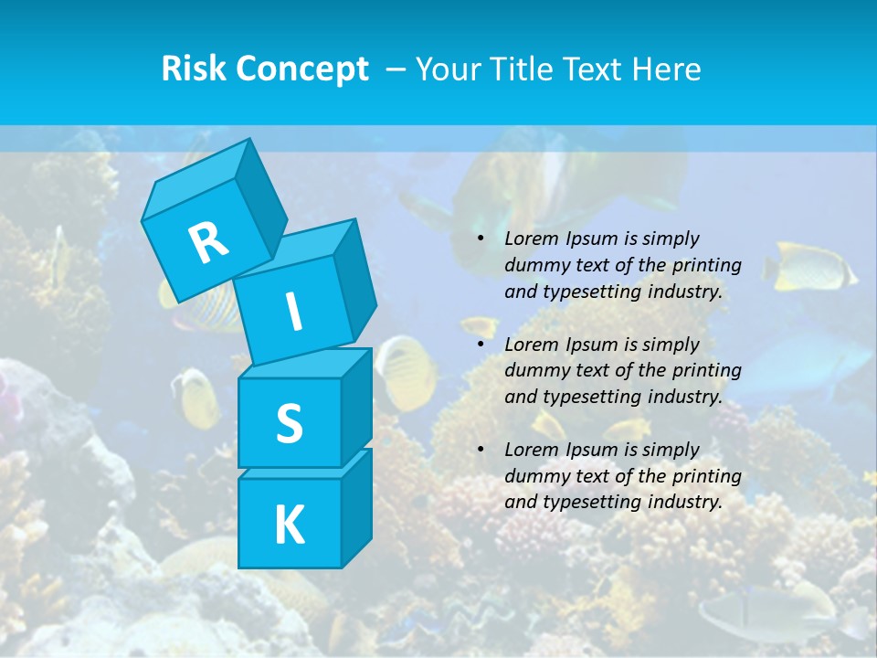 Deep Diving Blue PowerPoint Template